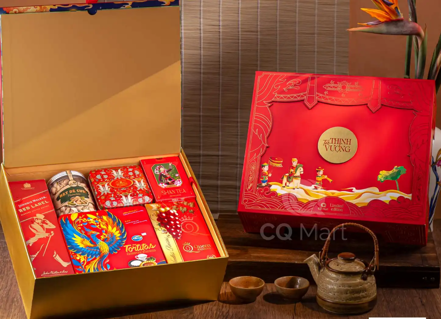 Hộp quà có trà in logo doanh nghiệp