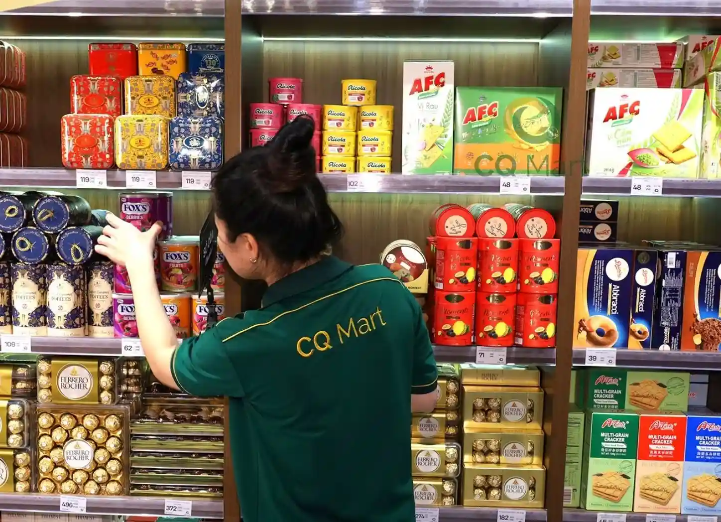 Tham khảo b&aacute;nh kẹo nhập khẩu tại CQ Mart