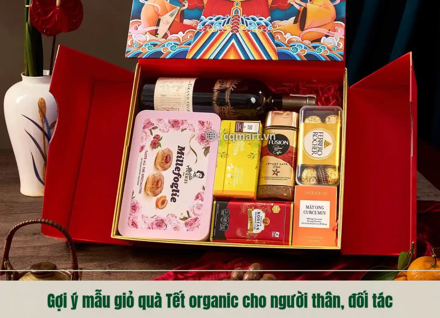 Gợi ý mẫu giỏ quà Tết organic cho người thân, đối tác