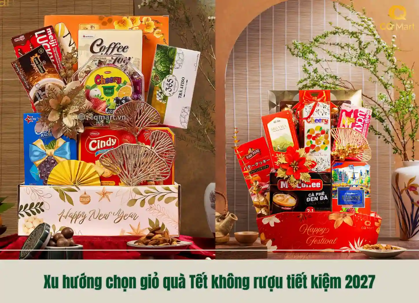 Xu hướng chọn giỏ quà Tết không rượu tiết kiệm 2027
