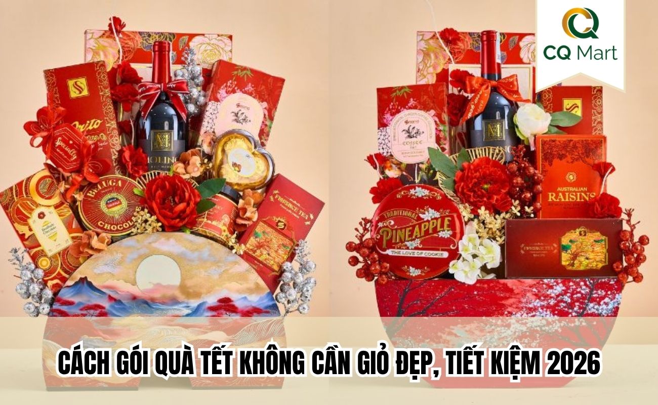 Cách gói quà Tết không cần giỏ đẹp, tiết kiệm 2026