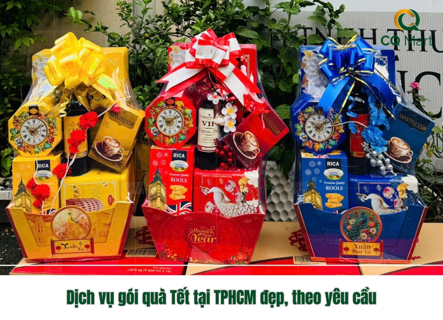 Dịch vụ gói quà Tết tại TPHCM đẹp, theo yêu cầu