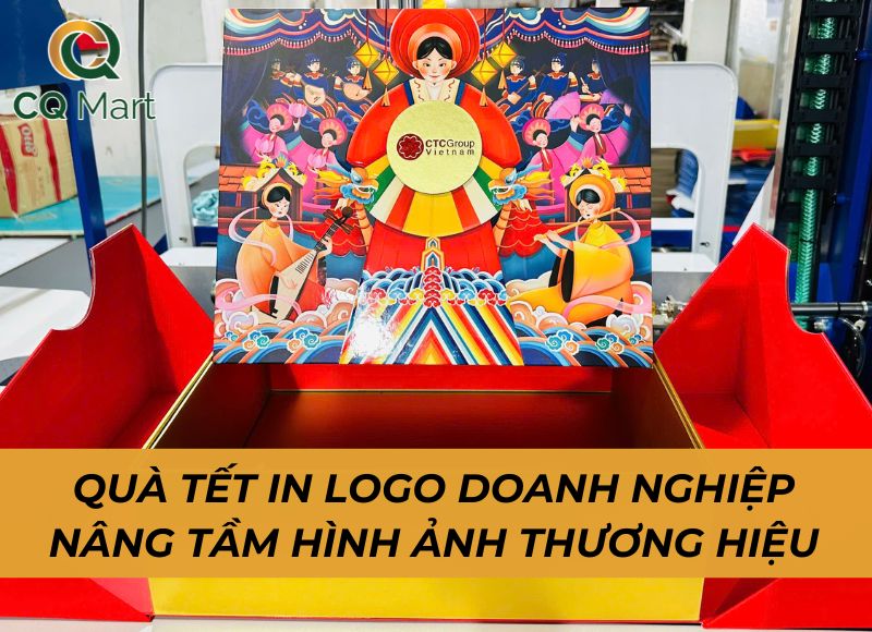 Quà Tết in logo doanh nghiệp - nâng tầm hình ảnh thương hiệu