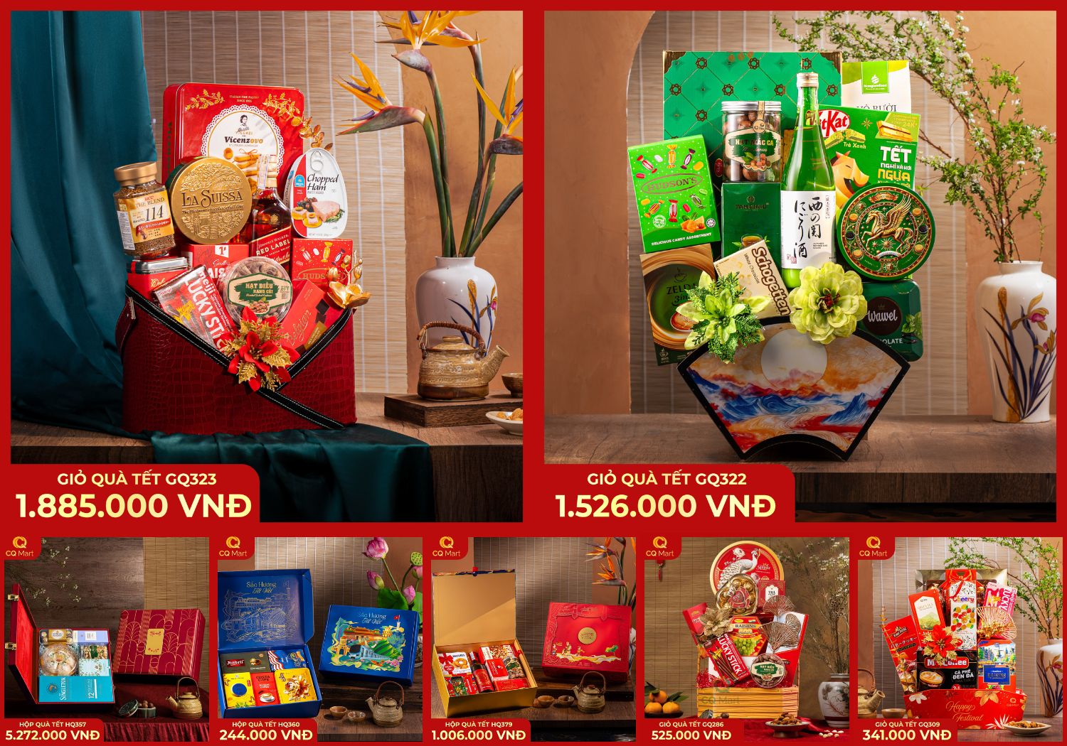 Quà Tết theo ngân sách: 300k – 500k – 1 triệu – 2 triệu