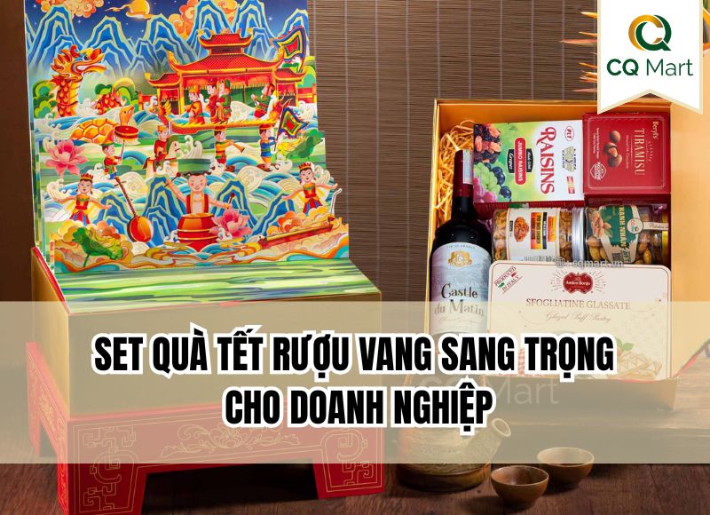 Set quà tết rượu vang sang trọng cho doanh nghiệp