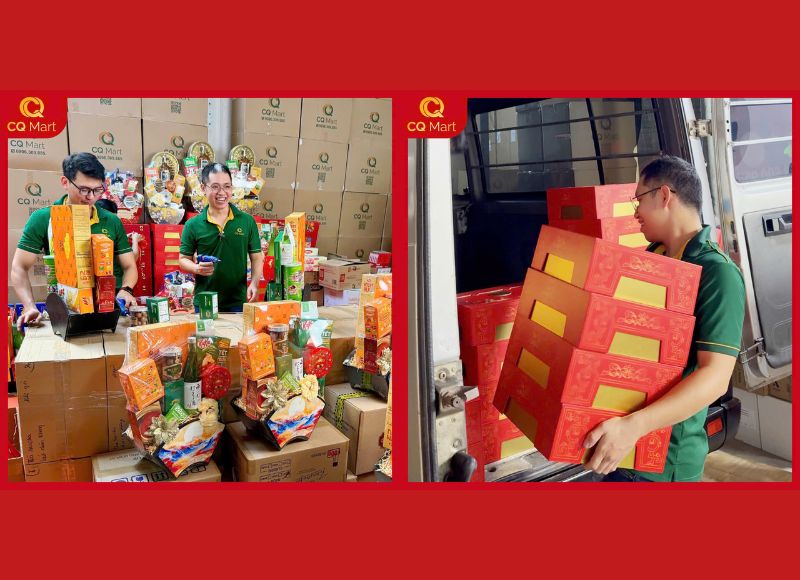 Xưởng quà Tết 12 năm kinh nghiệm của CQ Mart