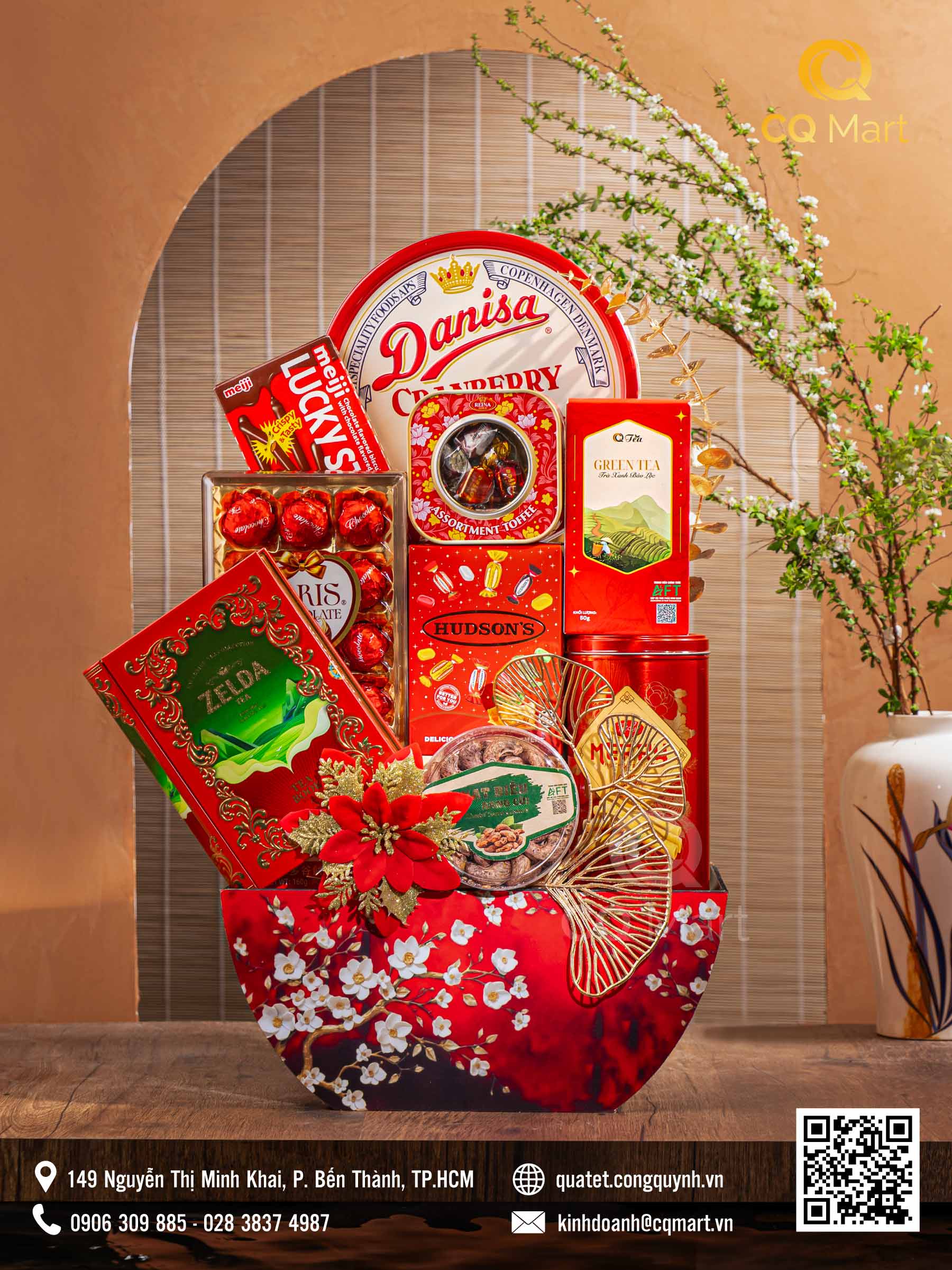 Giỏ Quà Tết Tâm Giao GQ318
